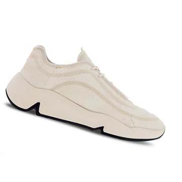 Men's Ecco Chunky Retro Sneakers Beige | SG 612NWY